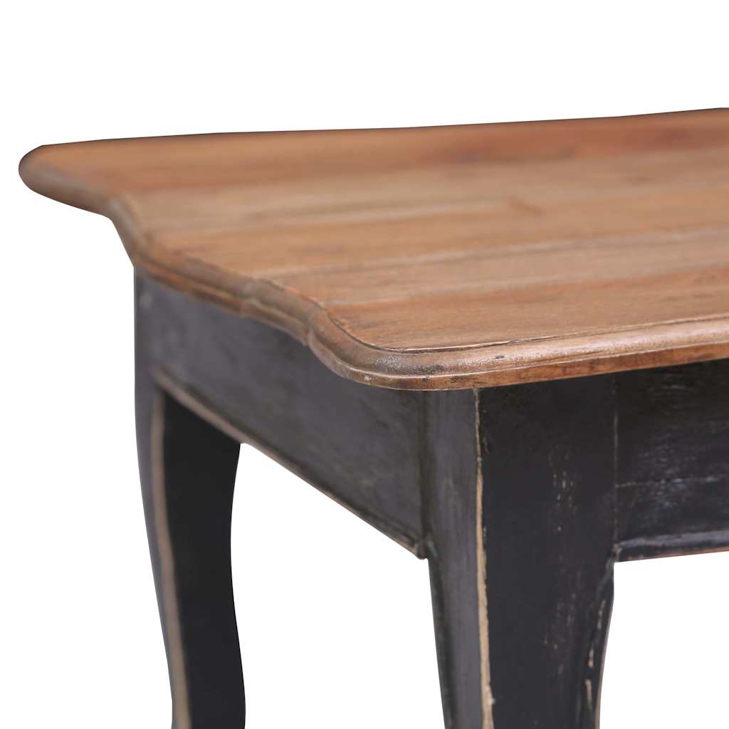 vidaXL Salontafel 120x60x45 cm massief mahoniehout zwart