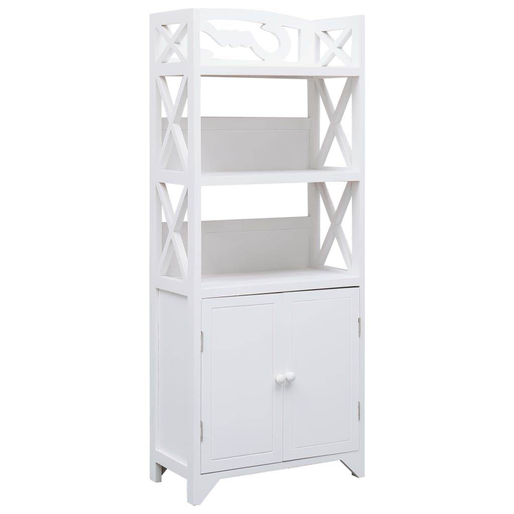 vidaXL Badkamerkast 46x24x116 cm paulowniahout grijs - Aashly