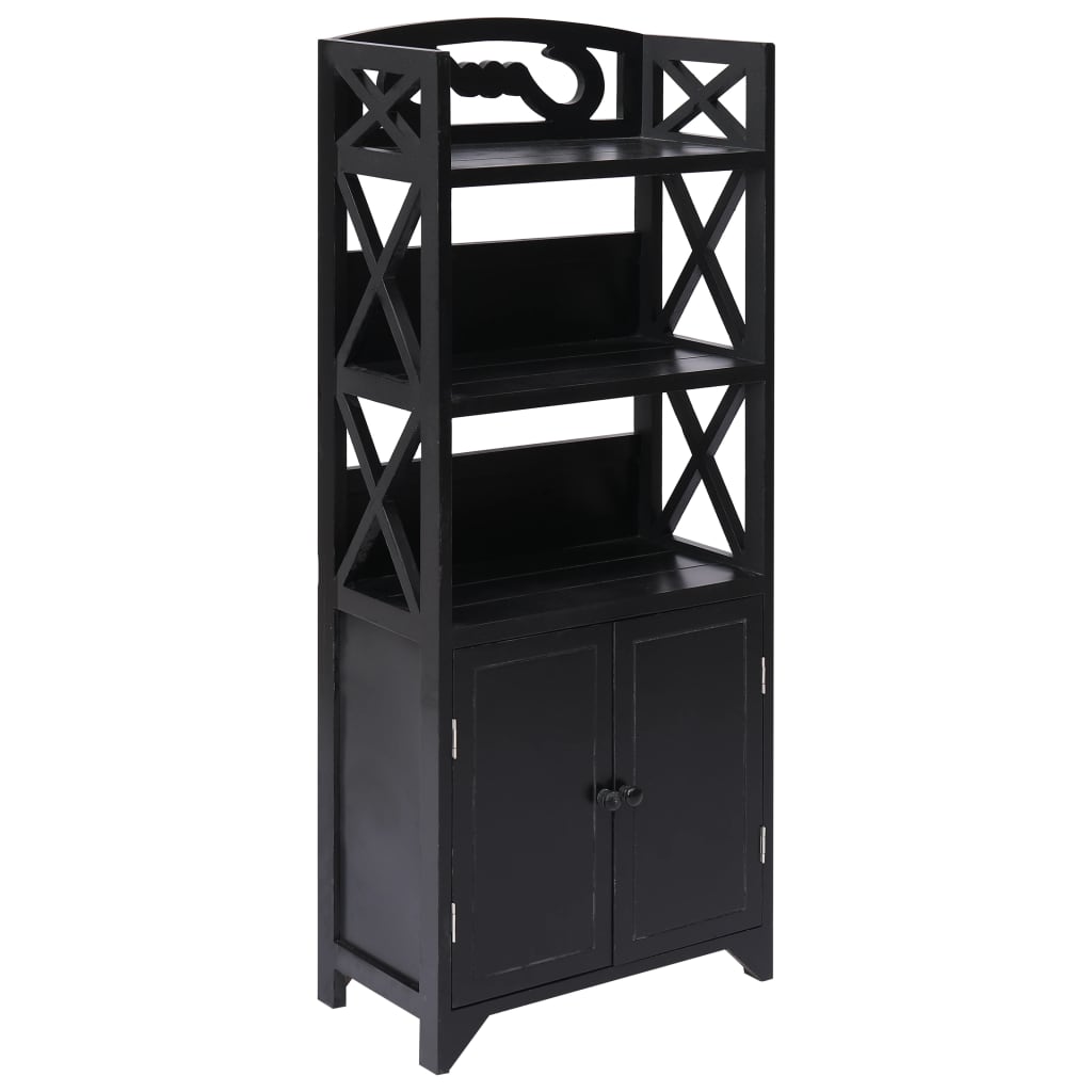 vidaXL Badkamerkast 46x24x116 cm paulowniahout grijs - Aashly