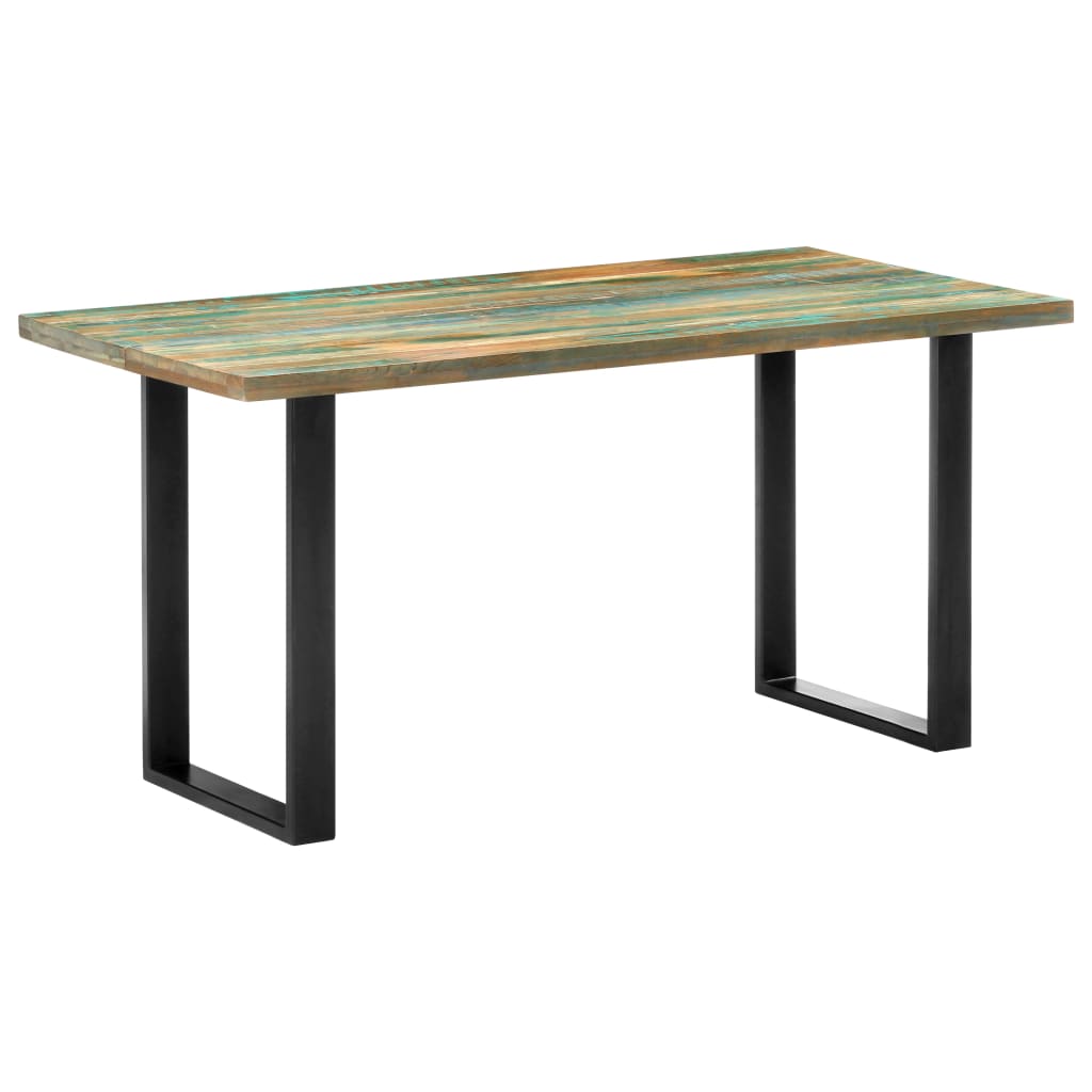 vidaXL Dining table 180x90x76 cm solid reclaimed wood