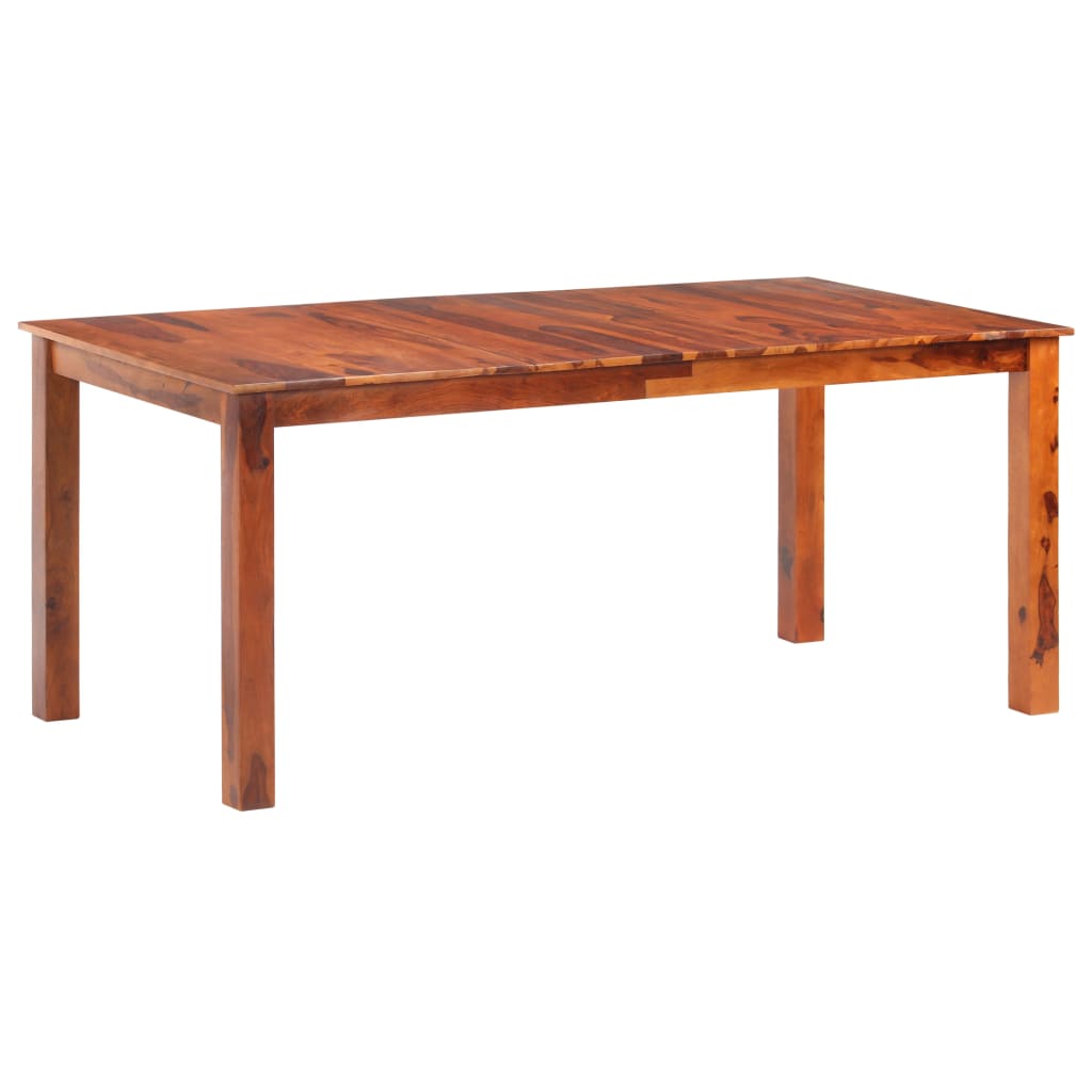 vidaXL Eettafel 120x60x76 cm massief acaciahout - Aashly
