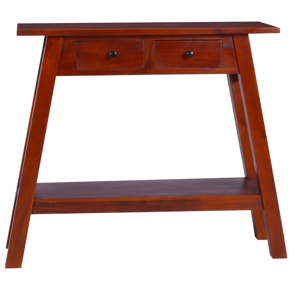vidaXL Wall Table 90x30x75 cm Solid Mahogany Wood Classic Brown