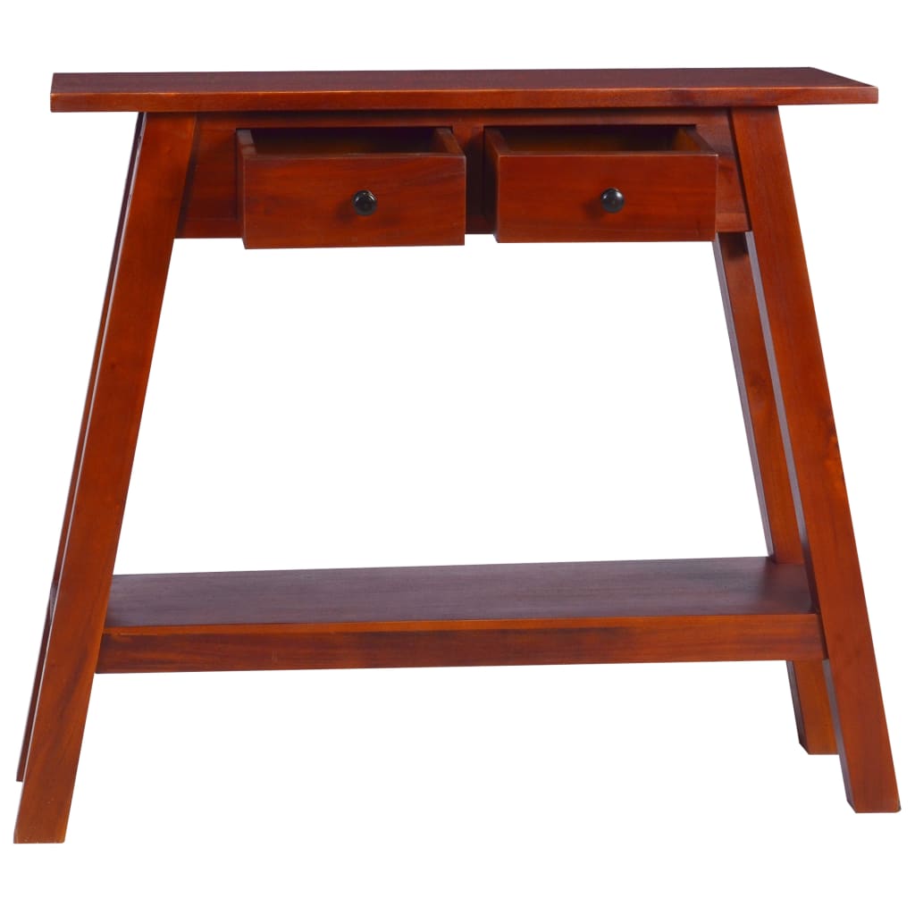 vidaXL Wall Table 90x30x75 cm Solid Mahogany Wood Classic Brown