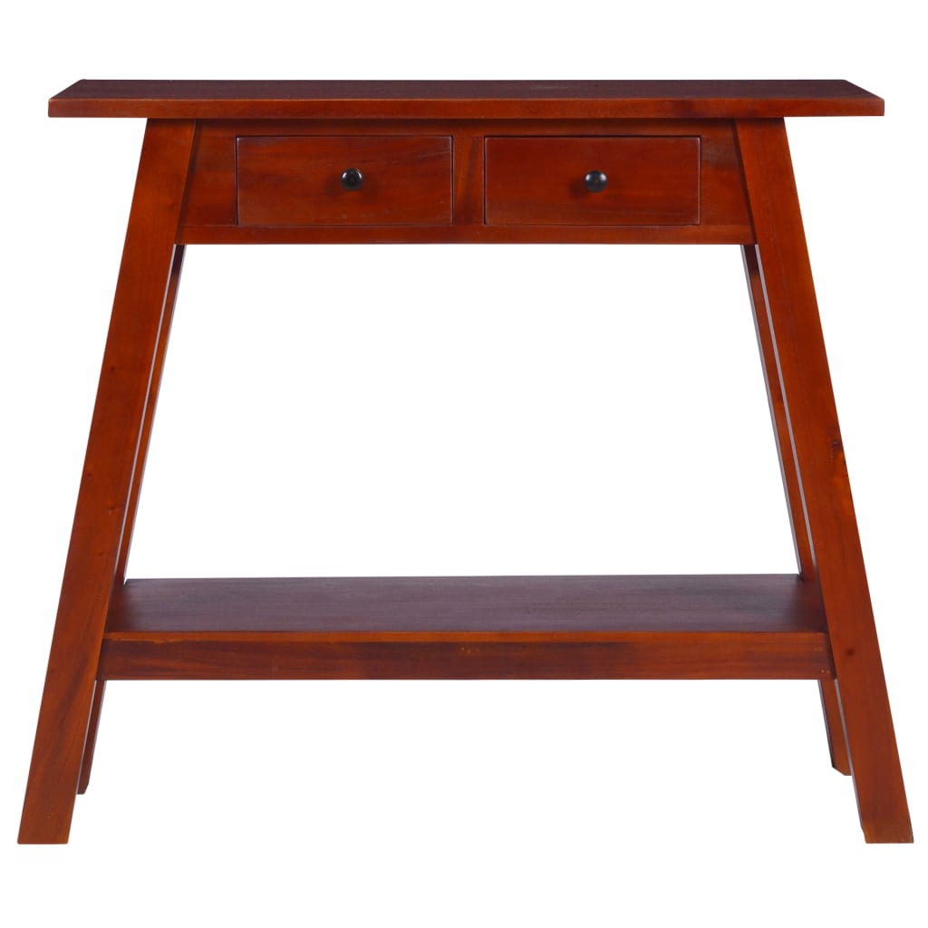 vidaXL Wall Table 90x30x75 cm Solid Mahogany Wood Classic Brown