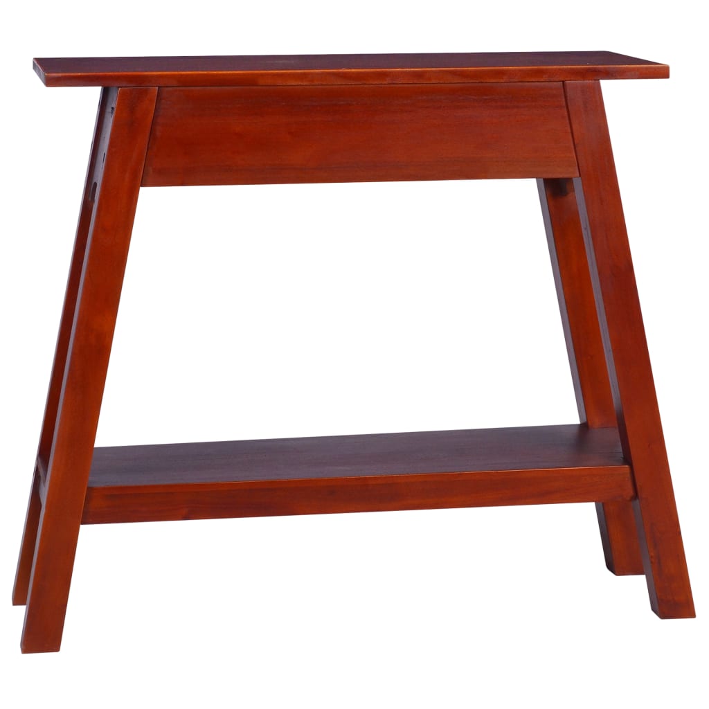 vidaXL Wall Table 90x30x75 cm Solid Mahogany Wood Classic Brown