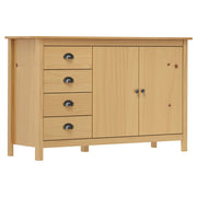 vidaXL Sideboard Hill 130x40x80 cm Solid Pinewood Honey Brown