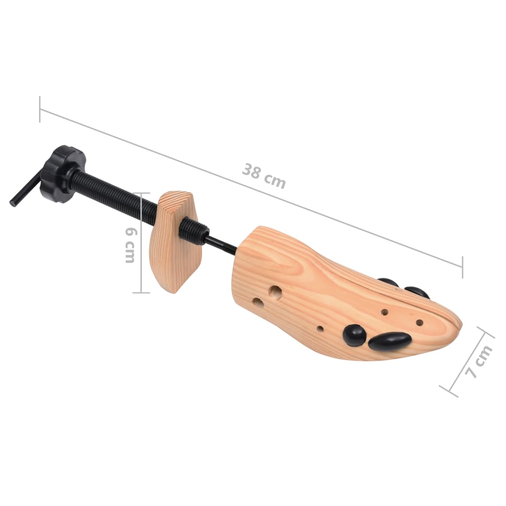 vidaXL Schoenspanners 2 paar maat 36-40 massief grenenhout - Aashly