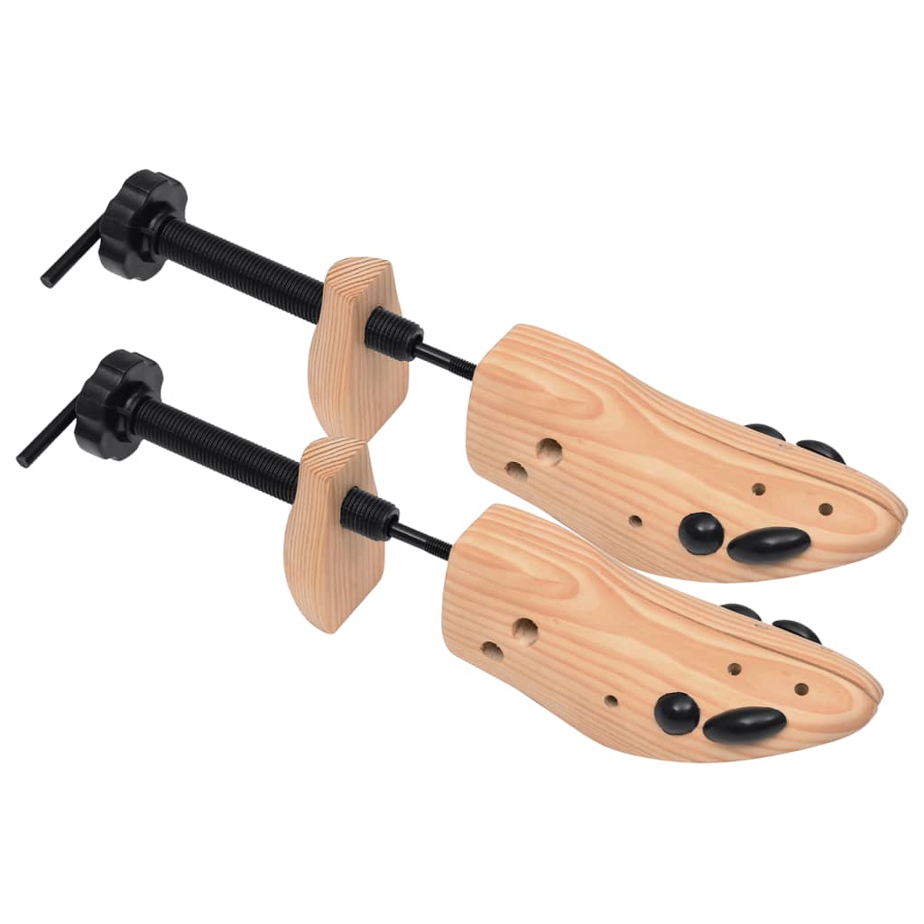 vidaXL Schoenspanners 2 paar maat 36-40 massief grenenhout - Aashly