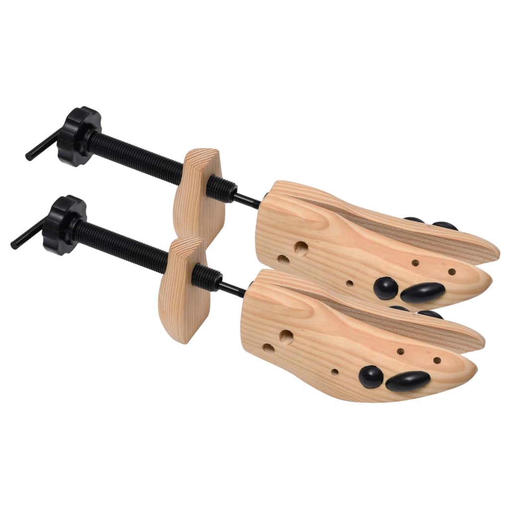 vidaXL Schoenspanners 2 paar maat 36-40 massief grenenhout - Aashly