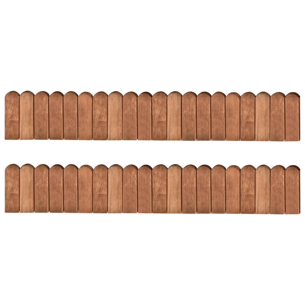 vidaXL Gazonranden 2 st 120 cm geïmpregneerd grenenhout - Aashly