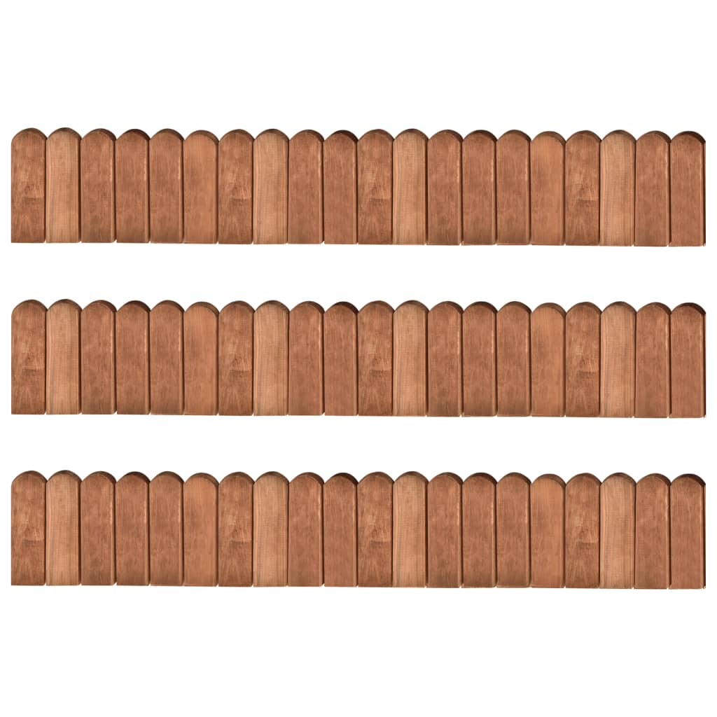 vidaXL Gazonranden 2 st 120 cm geïmpregneerd grenenhout - Aashly