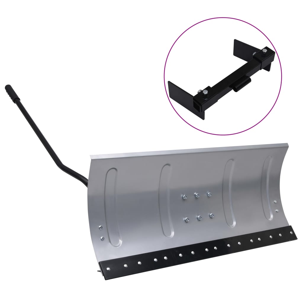 vidaXL Snow Plow for Lawn Mower with Adapter 100 cm