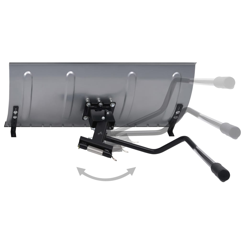 vidaXL Snow Plow for Lawn Mower with Adapter 100 cm