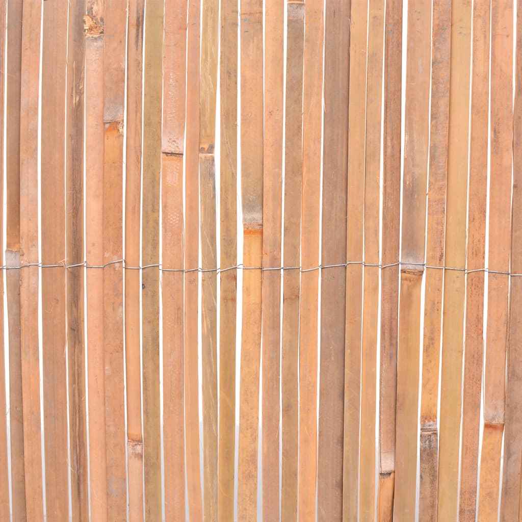 vidaXL Schermen 2 st 100x400 cm bamboe