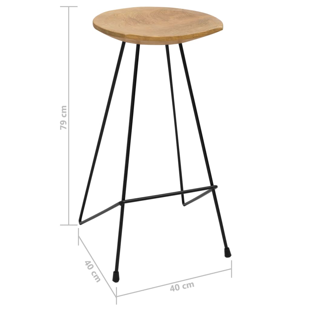 vidaXL 3-piece Bar Set Black