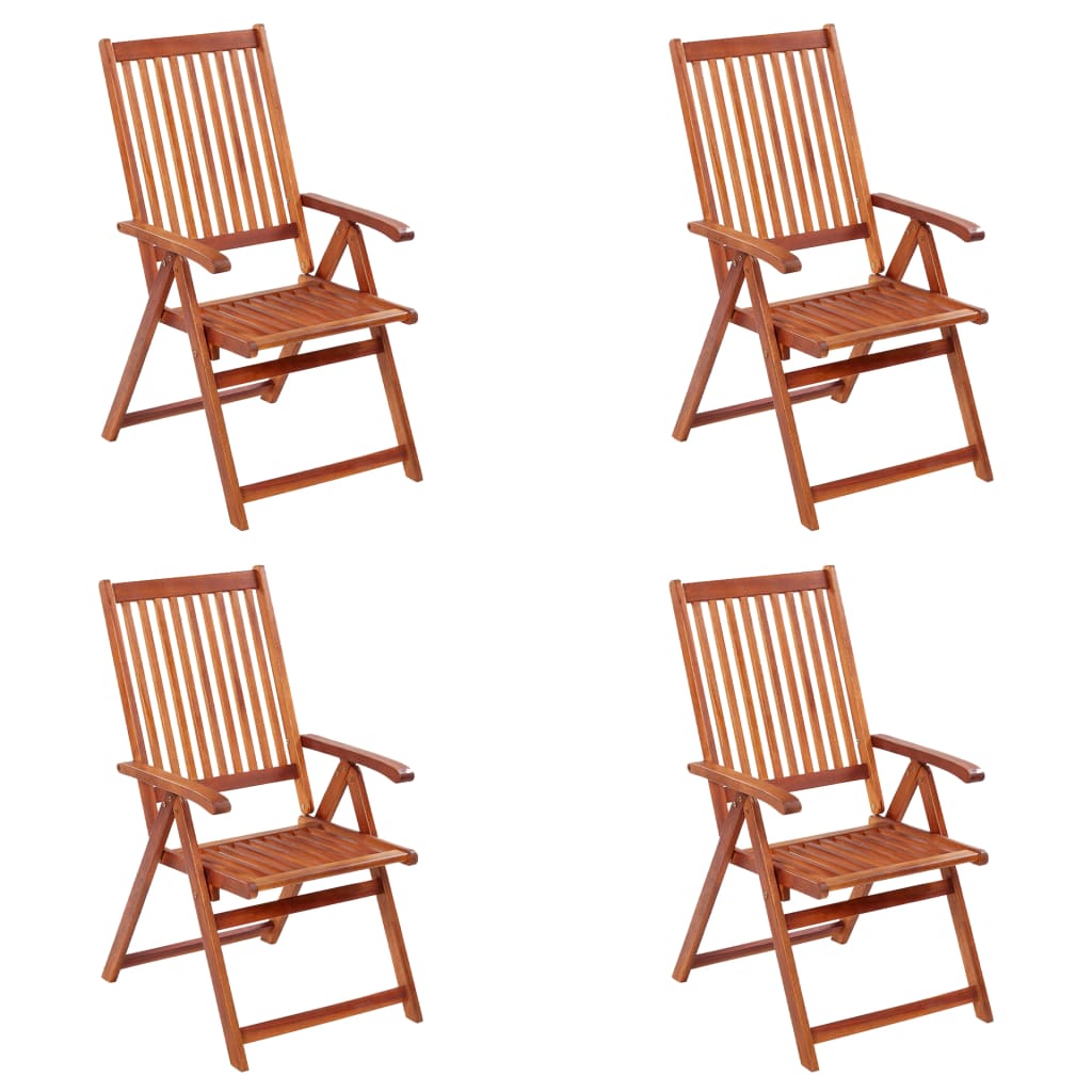 vidaXL Tuinstoelen 8 st inklapbaar massief acaciahout - Aashly
