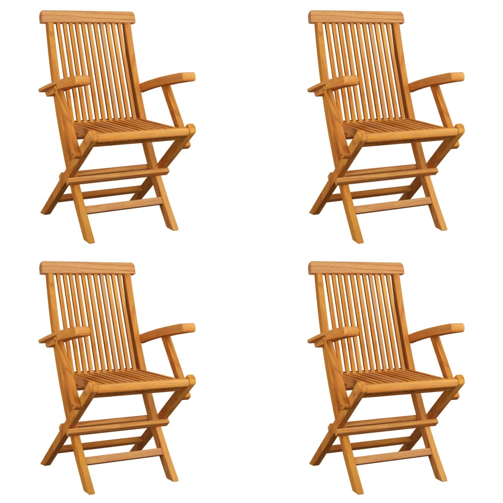 vidaXL Tuinstoelen 8 st massief teakhout - Aashly