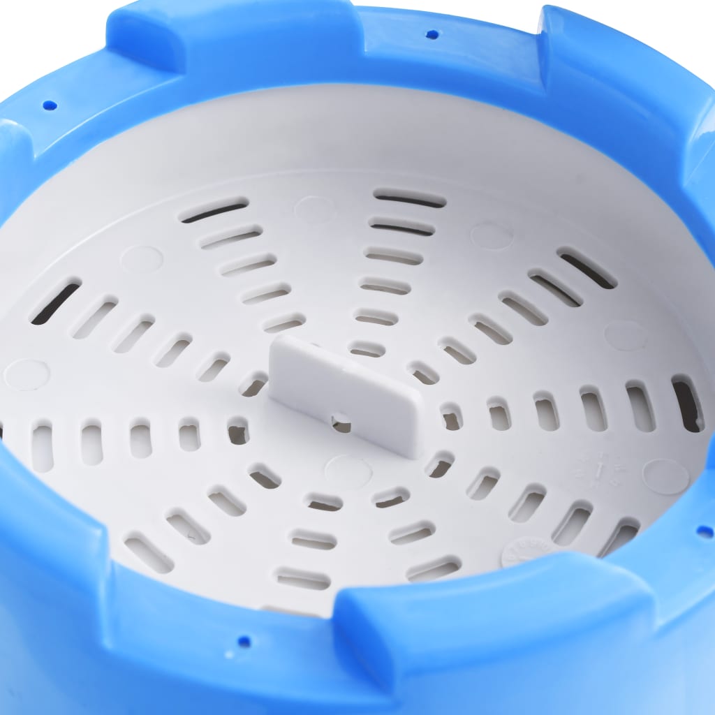 vidaXL Splasher pool met hangende skimmer en pomp 350x90 cm grijs