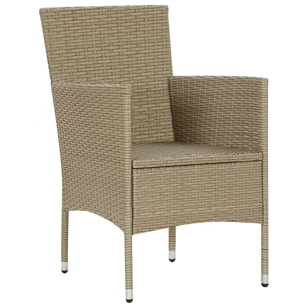 vidaXL 3-delige Tuinset beige