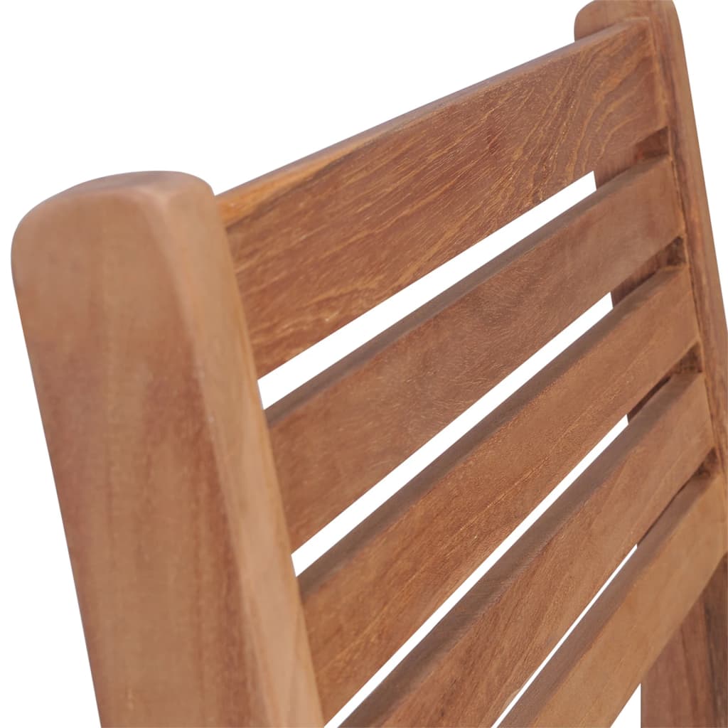 vidaXL Tuinstoelen stapelbaar 2 st massief teakhout