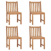 vidaXL Tuinstoelen 4 st massief teakhout - Aashly