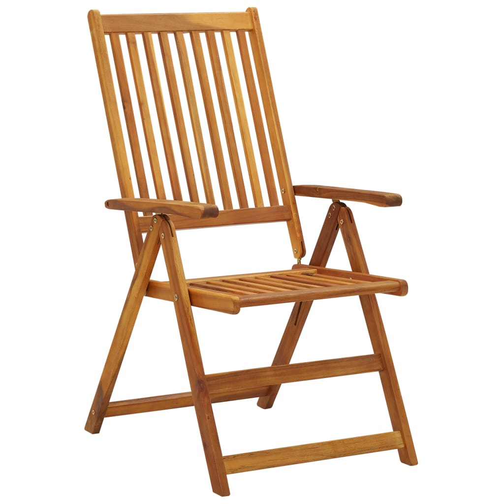 vidaXL Tuinstoelen 8 st inklapbaar massief acaciahout - Aashly
