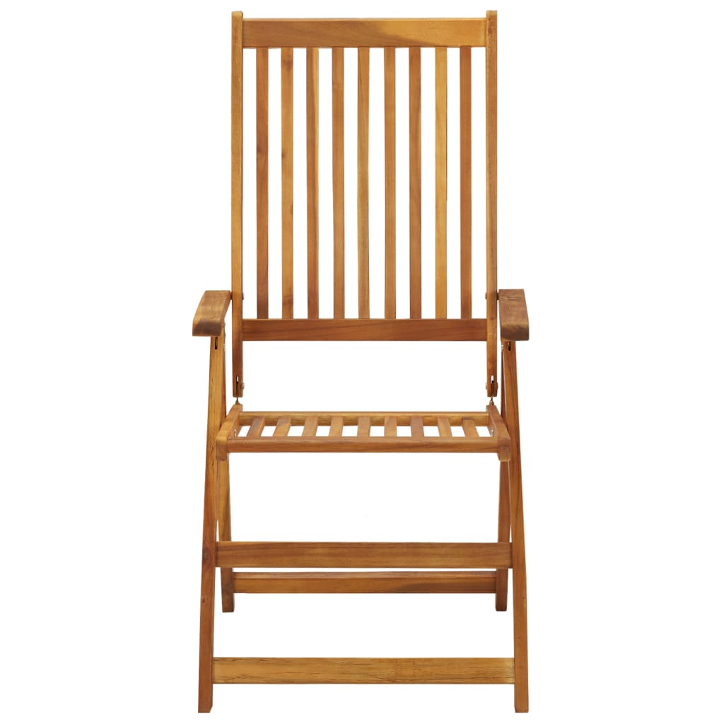 vidaXL Tuinstoelen 8 st inklapbaar massief acaciahout - Aashly