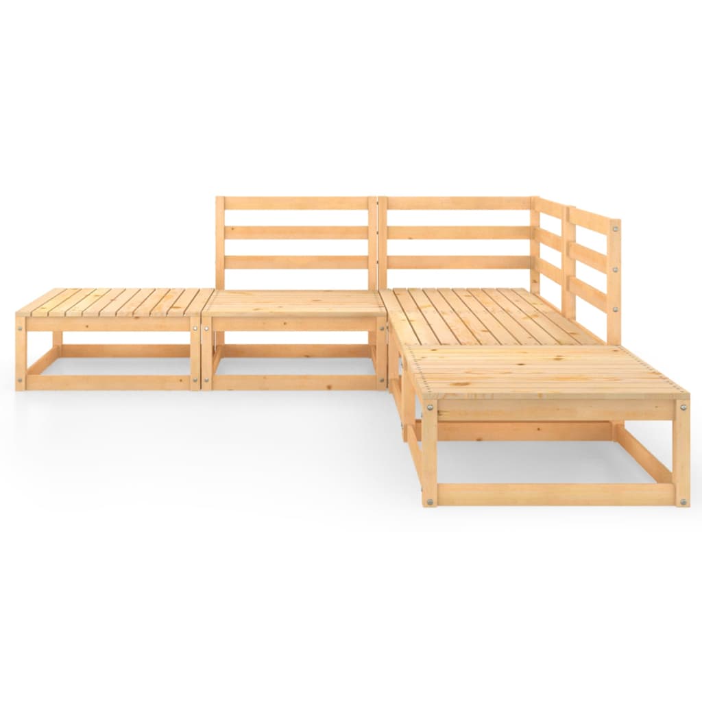 vidaXL 5-Piece Lounge Set Solid Pinewood