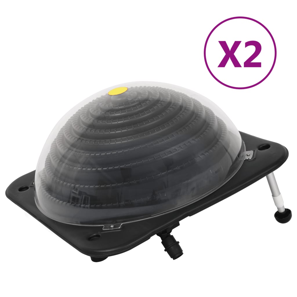 vidaXL Solarverwarmingen voor zwembad 5 st 75x75x36 cm HDPE aluminium - Aashly