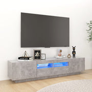 vidaXL Tv-meubel met LED 180x35x40 cm bewerkt hout artisanaal eiken
