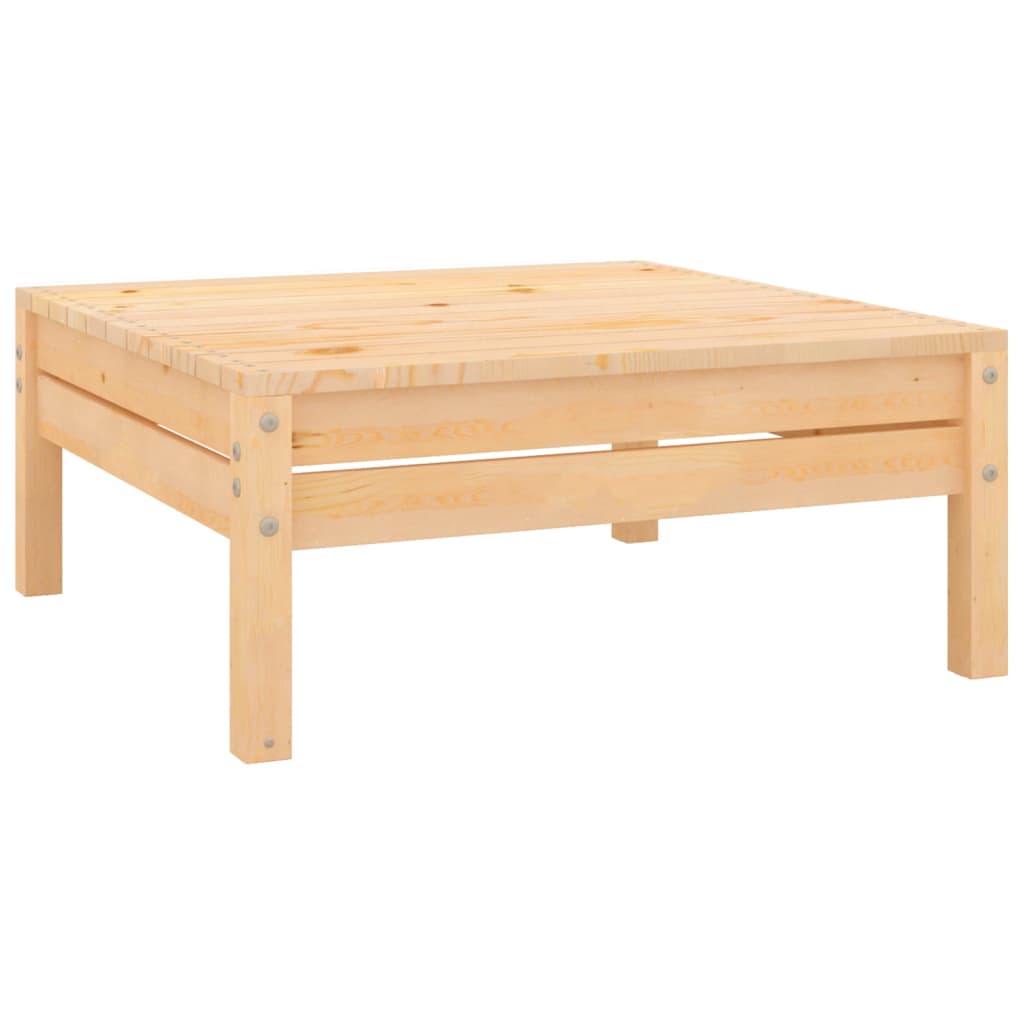 vidaXL 5-Piece Lounge Set Solid Pine Wood Black