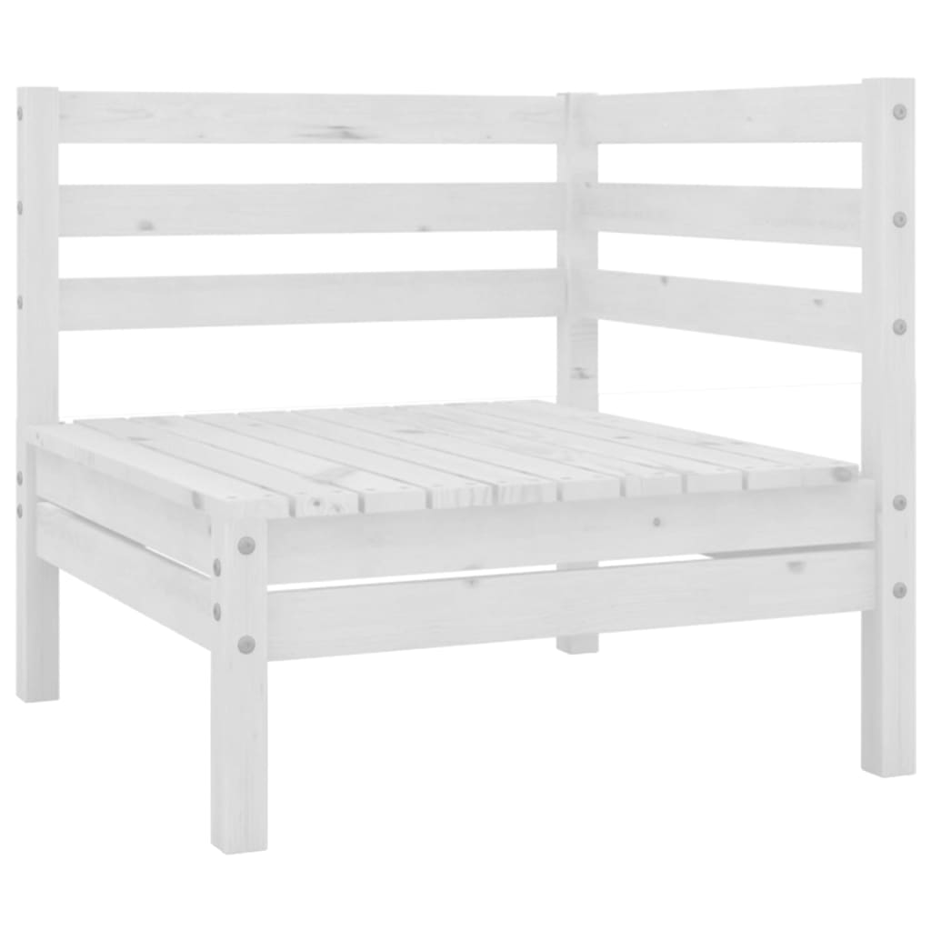 vidaXL 5-Piece Lounge Set Solid Pinewood White
