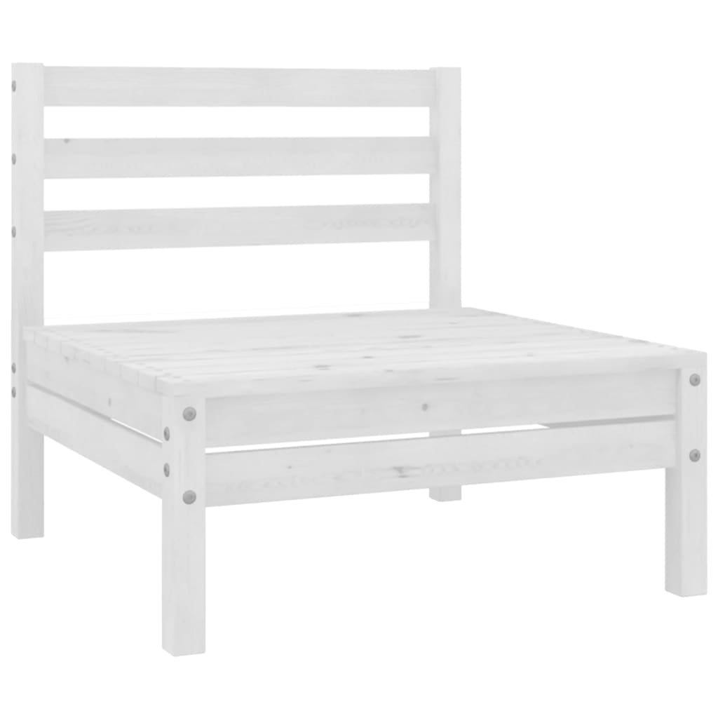 vidaXL 5-Piece Lounge Set Solid Pinewood White