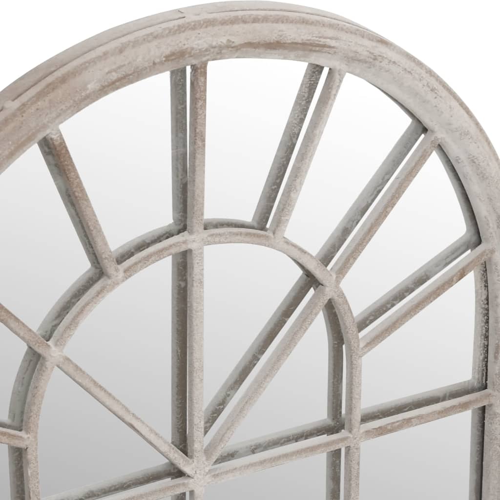 vidaXL Mirror 90x45 cm iron sand-coloured