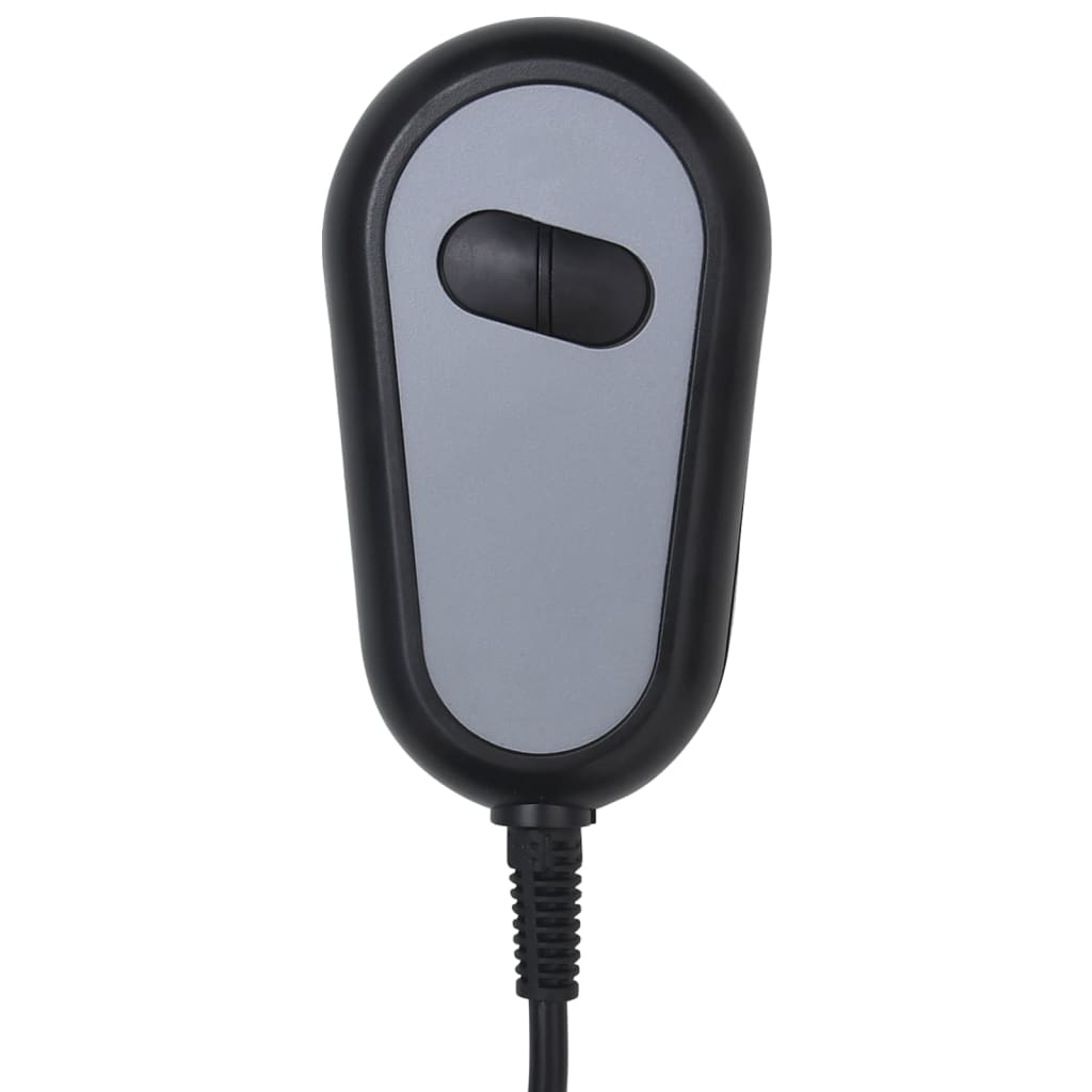 vidaXL Massagestoel elektrisch echt leer grijs