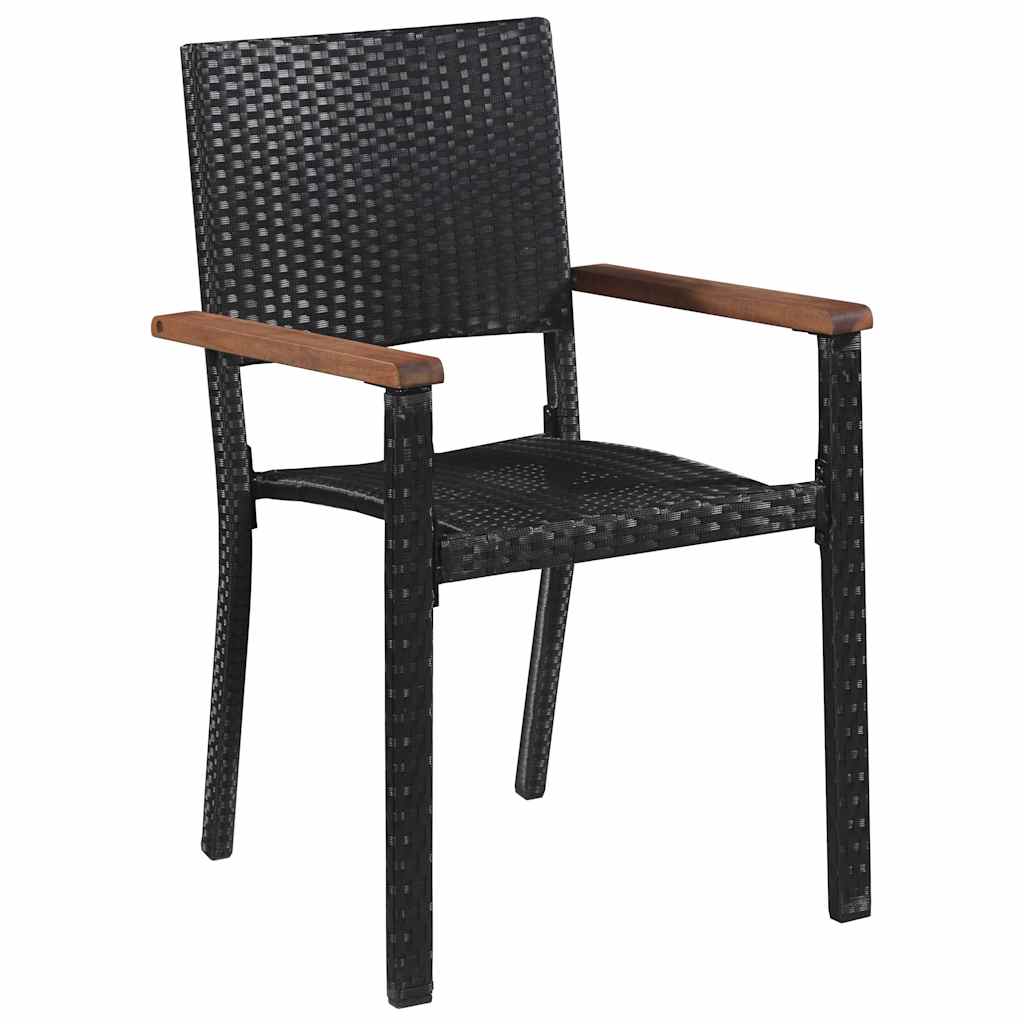 vidaXL 9-delige Tuinset zwart