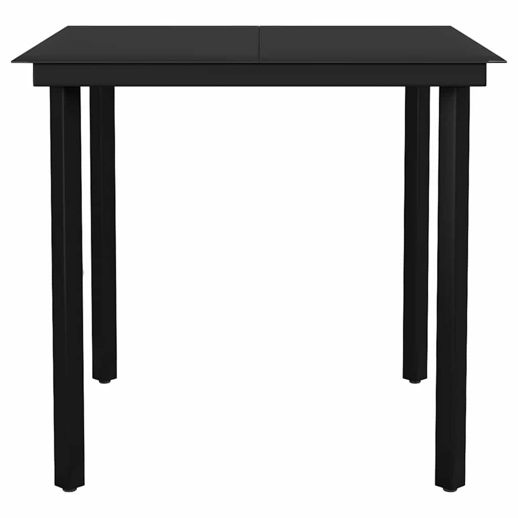 vidaXL 9-delige Tuinset zwart
