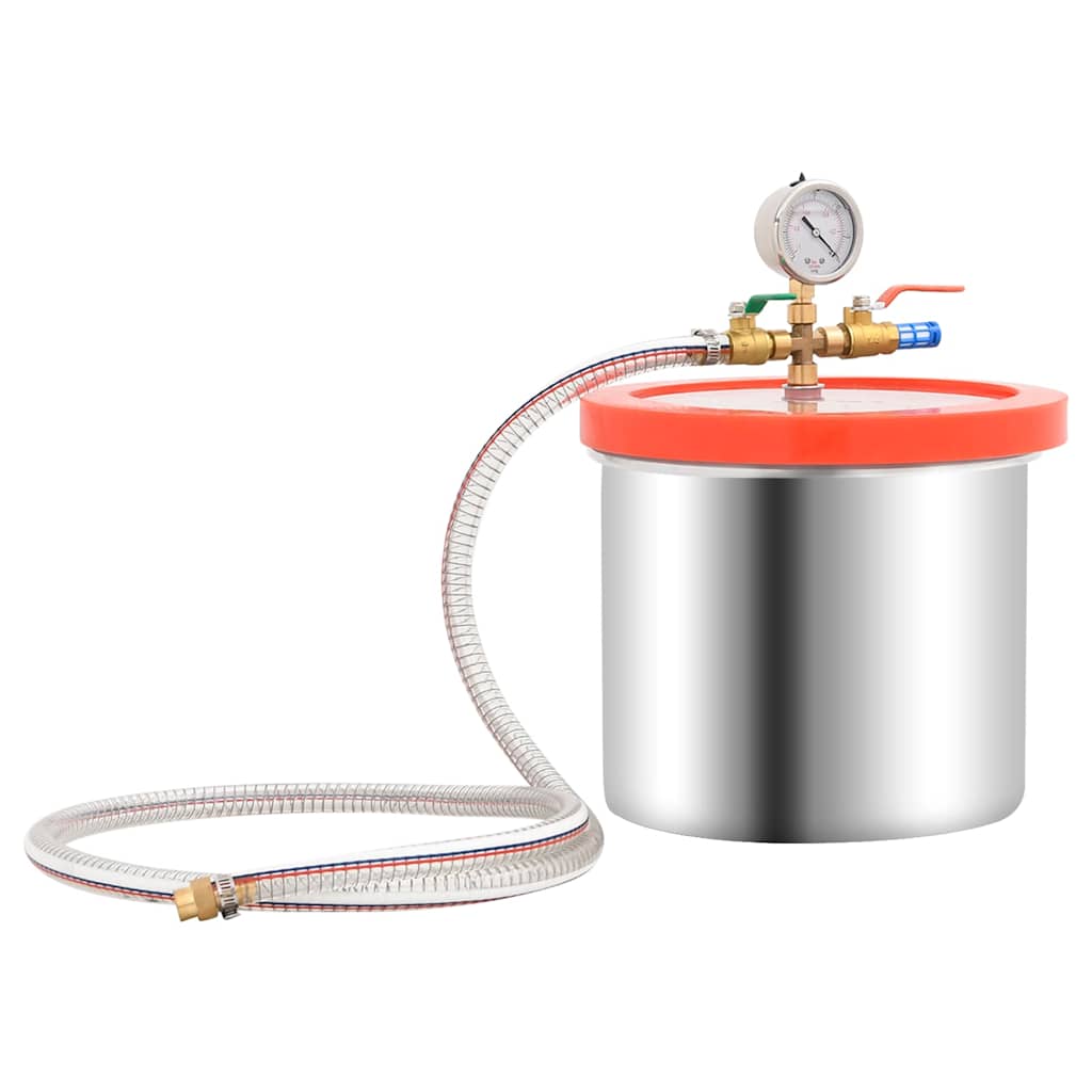 vidaXL Vacuümkamer met 1-traps pomp 7,4 L