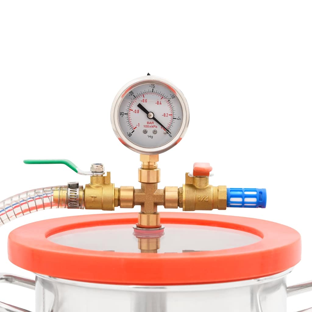 vidaXL Vacuümkamer met 1-traps pomp 7,4 L