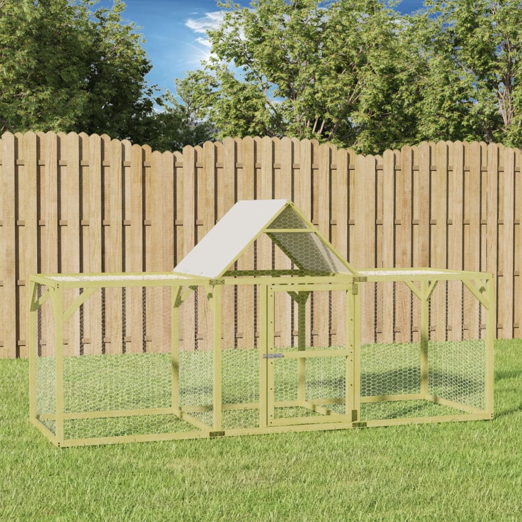 vidaXL Kippenhok 700x100x150 cm geïmpregneerd massief grenenhout - Aashly