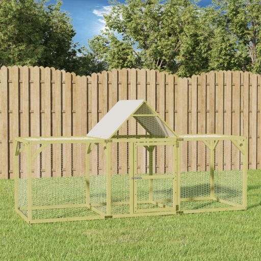 vidaXL Kippenhok 700x100x150 cm geïmpregneerd massief grenenhout - Aashly
