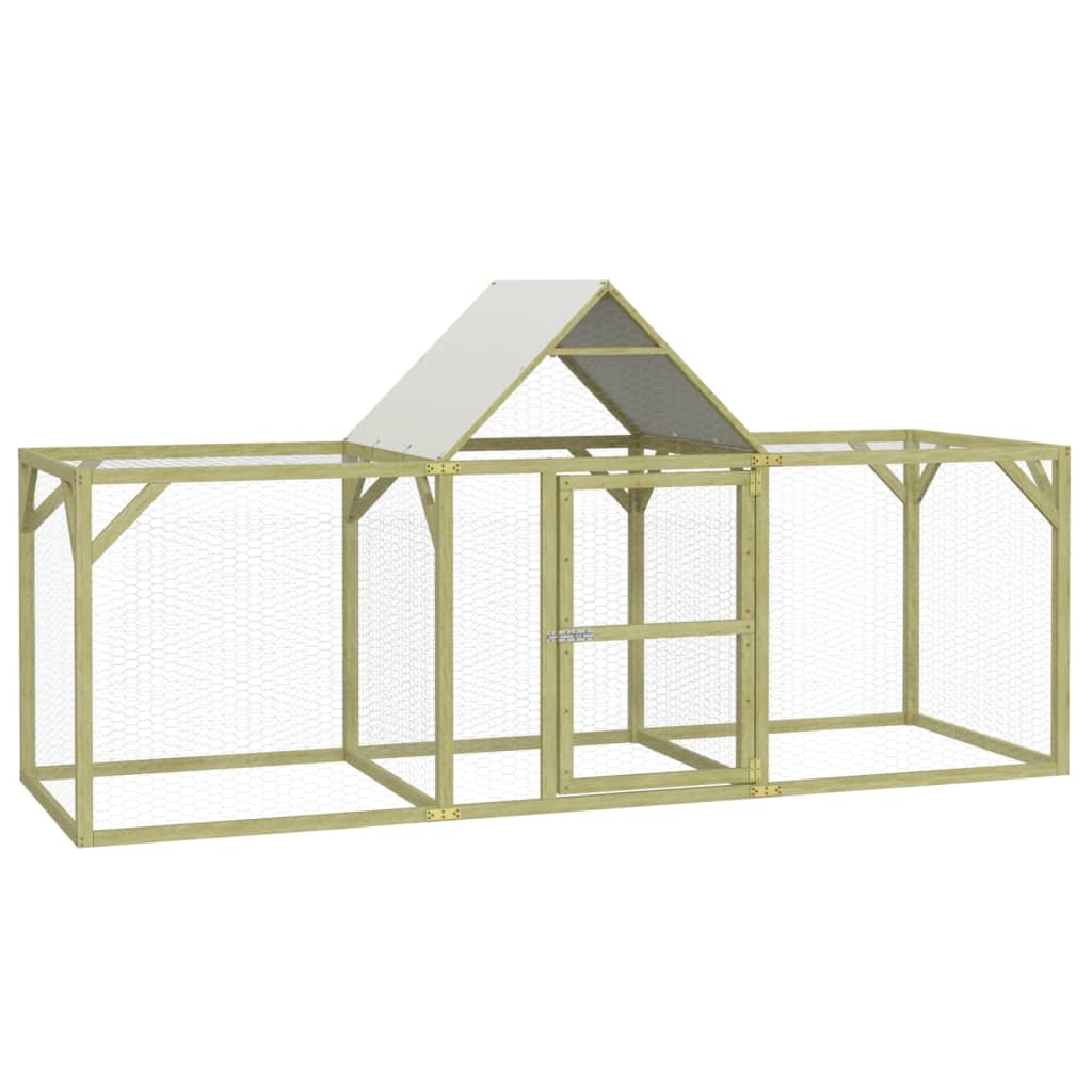 vidaXL Kippenhok 700x100x150 cm geïmpregneerd massief grenenhout - Aashly