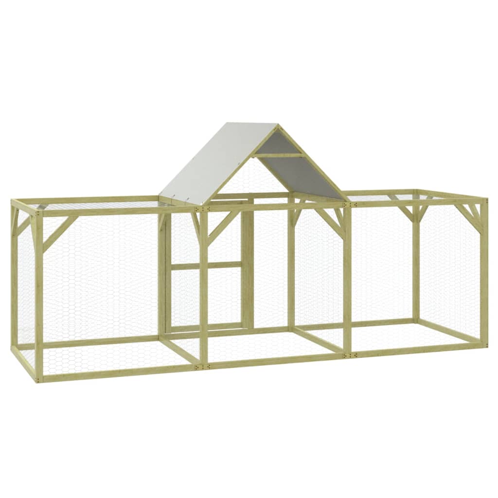 vidaXL Kippenhok 700x100x150 cm geïmpregneerd massief grenenhout - Aashly