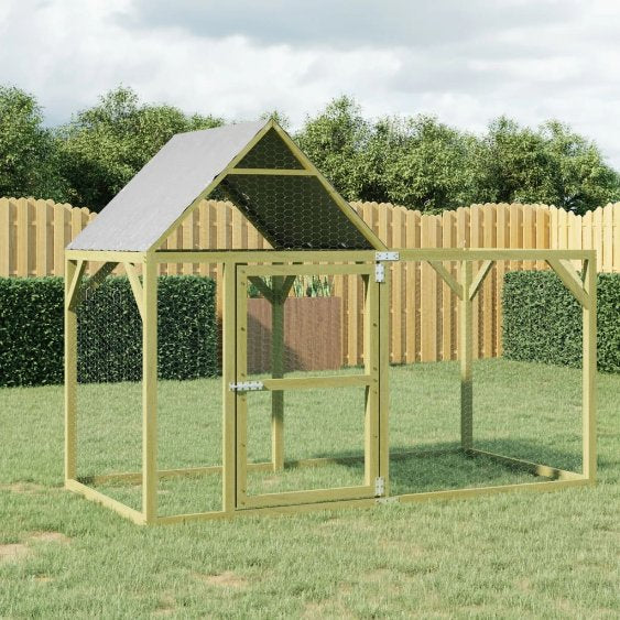 vidaXL Kippenhok 700x100x150 cm geïmpregneerd massief grenenhout - Aashly