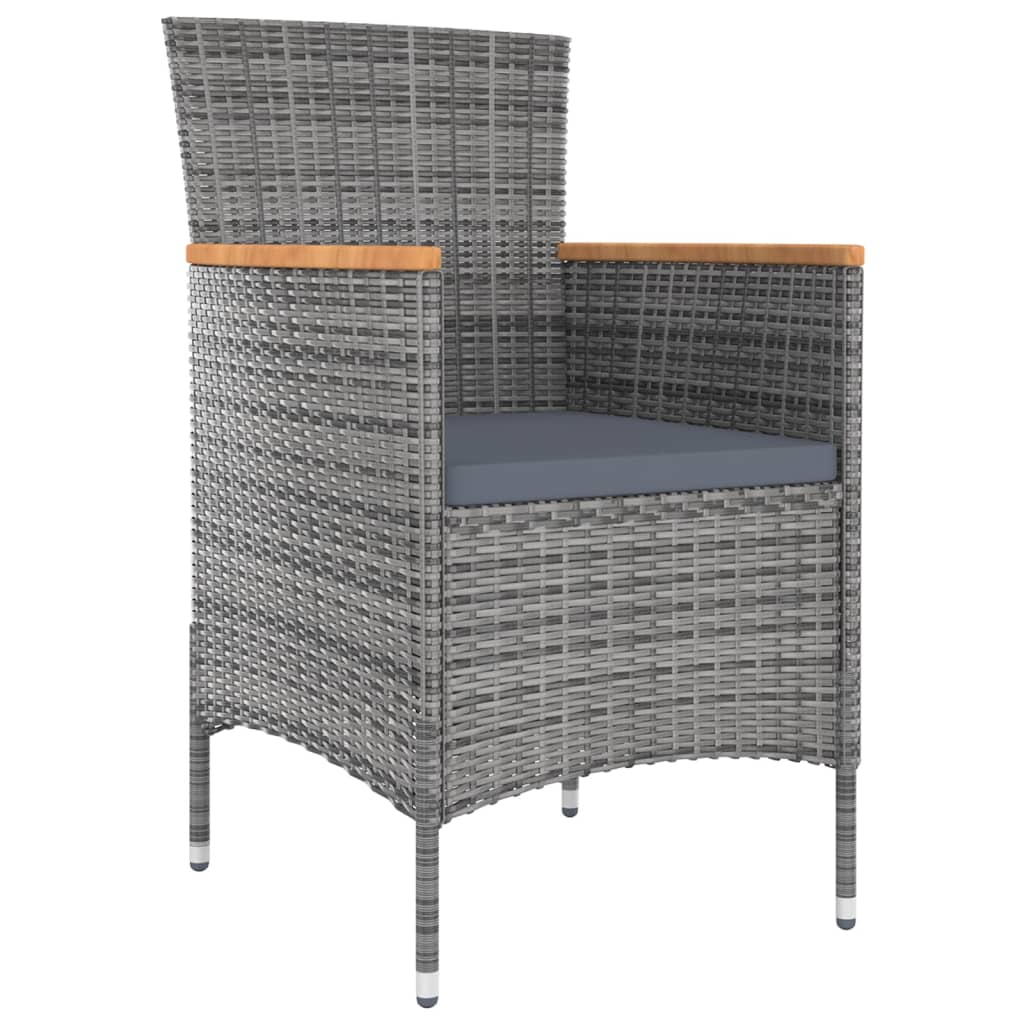 vidaXL 11-Piece Garden Set with Cushions Grey