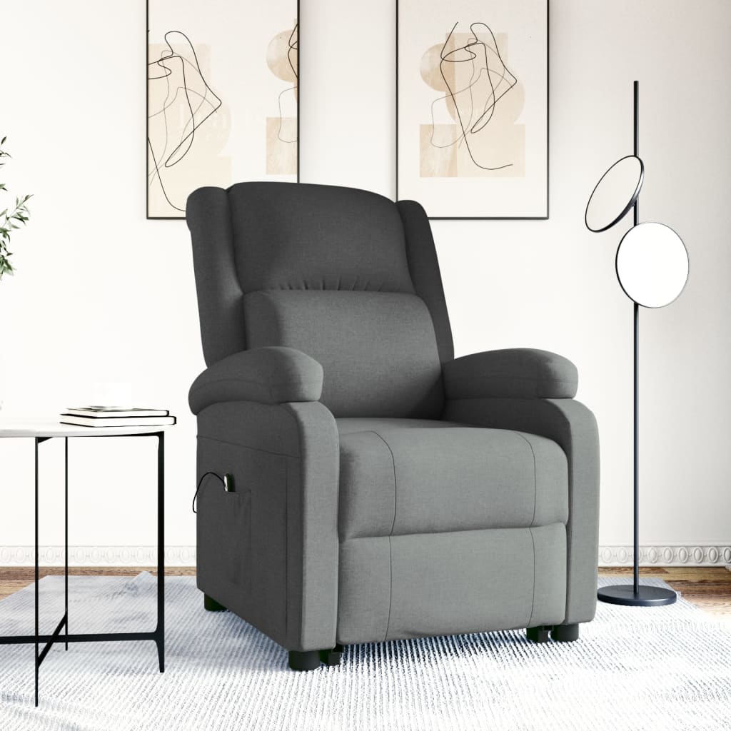 vidaXL Fabric Stand-up Chair Brown