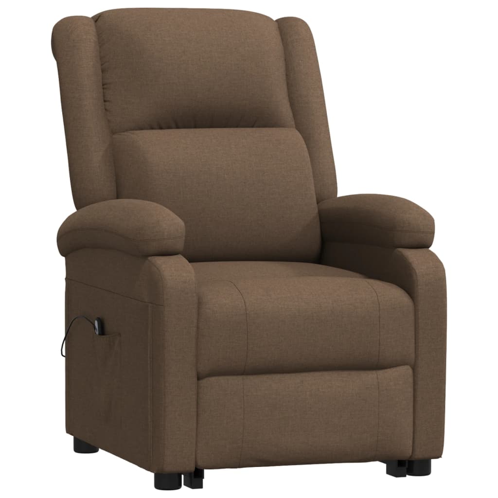vidaXL Fabric Stand-up Chair Brown