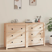 vidaXL Dressoir 140x35x80 cm massief grenenhout