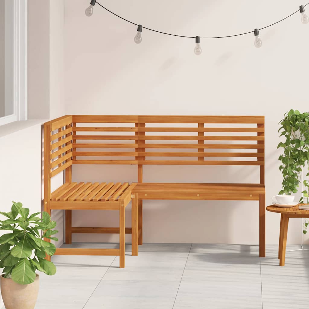 vidaXL Tuinhoekbank 140 cm massief acaciahout - Aashly