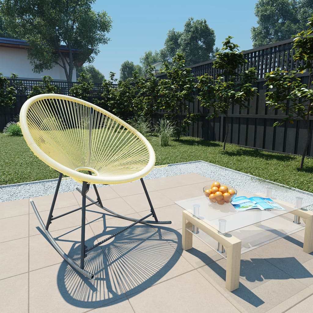 vidaXL Tuinstoel Acapulco poly rattan beige - Aashly